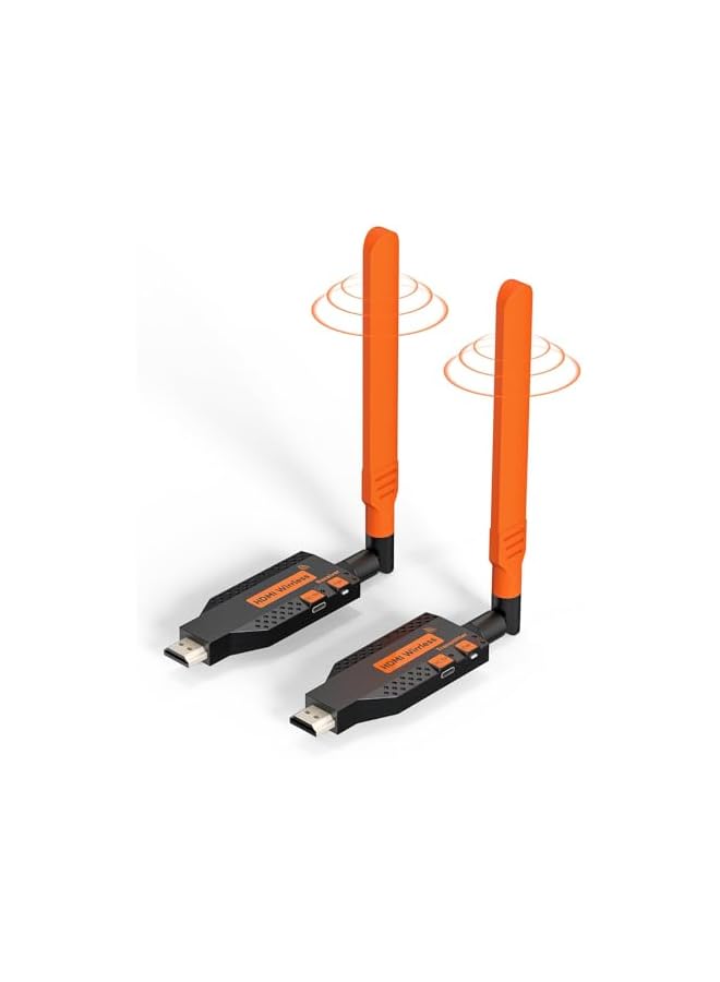 Wireless HDMI Transmitter and Receiver, Plug & Play Portable 5G Wireless HDMI Extender Kit, for Streaming Video and Audio to Display/Projector from Laptop/Camera 350FT with Detachable Antenna - Image 1